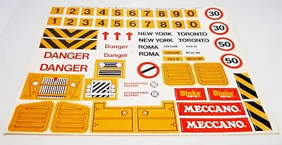 Original Meccano Multikit Set Decal Sheet • $6.38