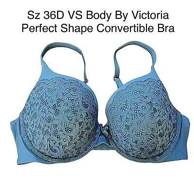 Victoria's Secret Body By Victoria Bra Size 36D Blue Gray Multiway Perfect Shape • $12.99