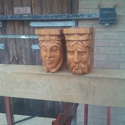£285 • Buy Oak King And Queen Corbels / Porch / Mantle / Beams / Oak Frame Building