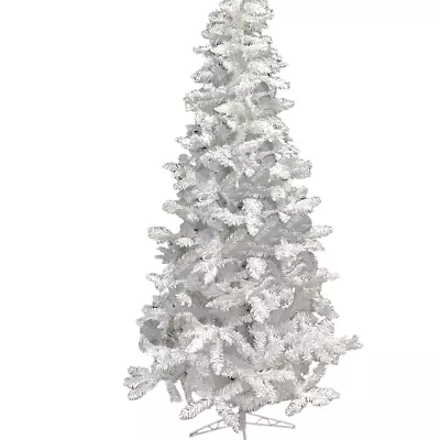 White Slimline Christmas Tree 7ft 210cm 760 Tips PVC • $227.96