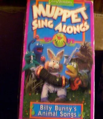 Jim Hensons Muppets Muppet Sing Alongs Vhs Billy Bunny Animal Songs • $14.95