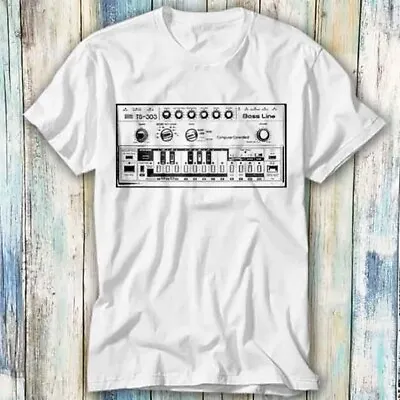 Bass Line TB-303 Inspired Moog 909 Acid T Shirt Meme Gift Top Tee Unisex 1017 • $8.02