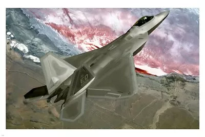 Lockheed Martin F-22 RAPTOR Poster 20x30 TOP QUALITY Military Jet Plane • $9.99