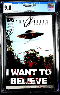 X-Files Season 10 1 RI I Want To Believe Variant CGC 9.8 Retailer Incentive IDW • $999.99