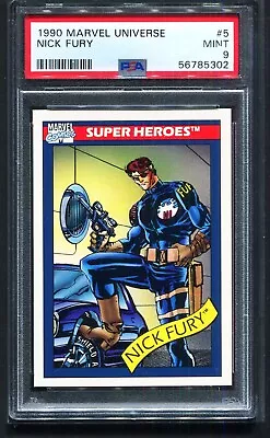 PSA 1990 Marvel Universe #5 NICK FURY PSA 9 MINT • $32.99