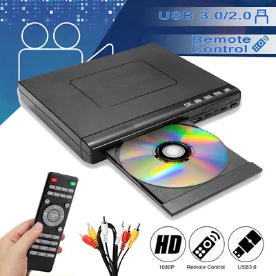 DVD Players Compact Multi Region Free ADH CD VCD Music Disc USB With Remote UK • £19.99