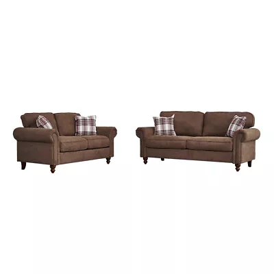 Panana Sofa Set 2 Seater 3 Seater Couch Living Room With 2 Free Throw Pillows • £259.99