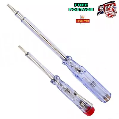 £3.29 • Buy 2pc Electrical Mains Voltage Tester Electricians Insulated Screwdriver