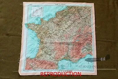 WW2 D-Day Zones Of France Silk Invasion Escape Map  Version 2  • $30
