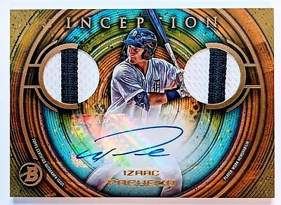 🔥2022 Bowman Inception Gold Dual Relic IZAAC PACHECO Rookie Auto /50 MINT!! 🔥 • $55