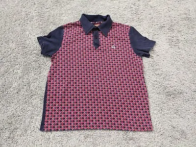 Merc London Polo Shirt Men's Small Geometric 100% Cotton Hartland • $22.77