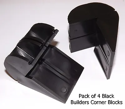 £9.99 • Buy Set 4 Brickies Brick Line Block. Oldschool Plastic L Shaped Corner Laying Blocks