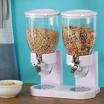 Barrel Cereal Dispenser Machine Breakfast Cereal Grain Dry Food Dispenser Tank • £8.95