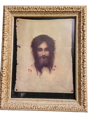 Veronica's Veil By Gabriel Max Jesus Christ Crowned With Thorns Framed 14 X17  • $75