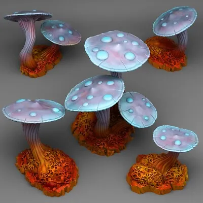 Fantasy Mushrooms Legion Terrain Scenery Tabletop Miniatures 28mm • $19.95