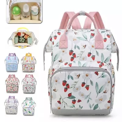 £15.99 • Buy Baby Diaper Nappy Mummy Changing Bag Backpack Hospital Bag Waterproof Colourful
