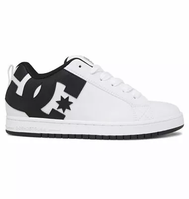 DC Court Graffik 300529 Mens White Leather Skate Sneakers Shoes WLK--CLEARANCE • $49.99