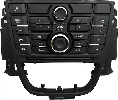 Vauxhall Astra J CD500 Control Panel Radio Switch Buttons Genuine 13346052 • £48.90