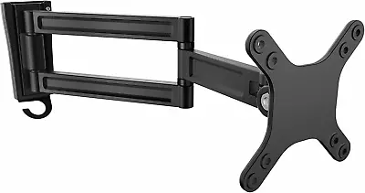 Monitor Wall Mount Dual Swivel Supports 13 To 34 Monitors VESA Monitor/Tv Black • $55.38