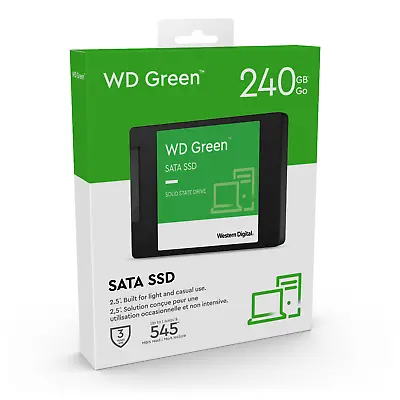 WD Western Digital 240GB SSD 2.5  7MM SATA III 6GB/S Solid State Drive Green • £26.95
