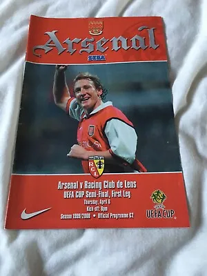 £2.50 • Buy 2000 Arsenal V Rc Racing Club Lens Uefa Cup Semi Final 1st Leg Programme