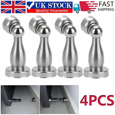 £6.59 • Buy 4X Magnetic Door Stops Retainer Holder Catch Hook Wedge Hold Stainless Steel