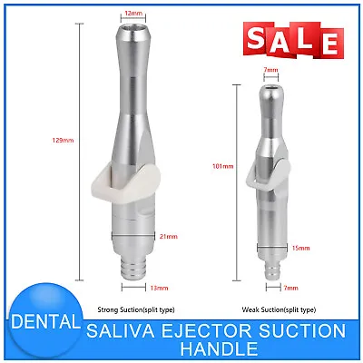 Dental Saliva Ejector Suction Valves Strong HVE/Weak SE With Handpiece Hose Tube • $10.99