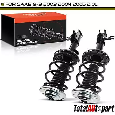 2x Strut Shock & Coil Spring Assembly For Saab 9-3 03-05 L4 2.0L Front LH & RH • $179.99