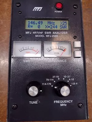 MFJ Model 259B HF/VHF Antenna/SWR Analyzer Ham/Amateur Radio Working Condition • $102.50