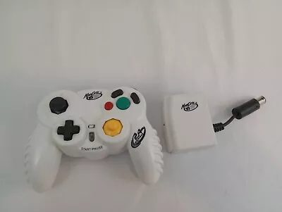 Gamecube Wireless Mad Catz Controller W/Receiver Dongle White • $24.99