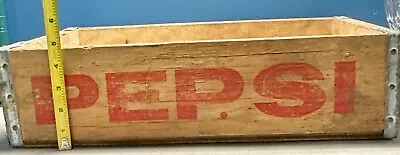Vintage Wooden Pepsi Cola Crate Wood Box Logo Lincoln Nebraska  • $20
