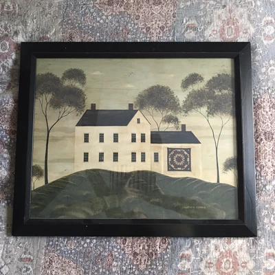 $49 • Buy Farm House On A Hill Warren Kimble Framed Print