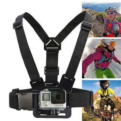 Chest Harness Mount Adjustable Chest Mount Harness Compatible With GoPro Hero • $11.48