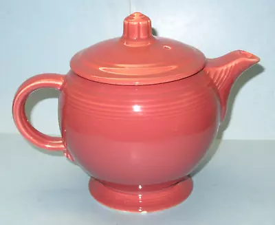 Vintage 1951-1959 Genuine Fifties ROSE Fiesta MEDIUM SIZE TEA POT W/Lid • $89.95