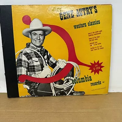 Gene Autry's Western Classics 78 Rpm 4 Piece Album Set 1947 Columbia #1894 • $15