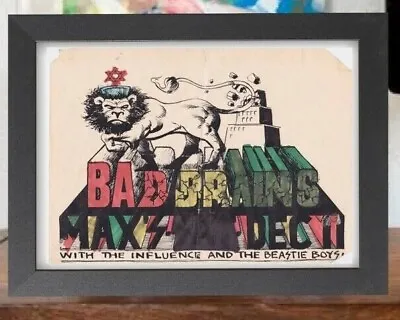 $12.99 • Buy Bad Brains Beastie Boys  Max's Dec 11 Punk Rock 80s Concert Music Mini Poster 