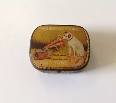 HMV / Gramophone Company Needle Tin ... Half Tone ... Yellow • $15