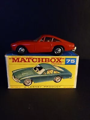 Matchbox  #75B6 Ferrari Berlinetta  VNM Red  In  Original F2 Script Box • $1500