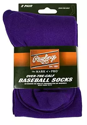 Baseball/Softball Socks | 2 Pair | Medium | Purple • $25.06