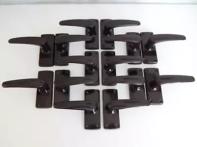 £250 • Buy 7 X Pairs Of Reclaimed Refurbished Bakelite Everite Door Handles C1948