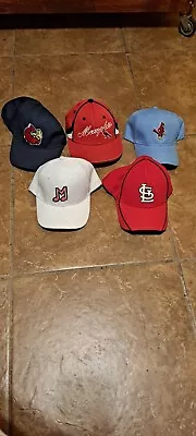 Lot Of 5 (4) Memphis Redbirds Hats & (1) St. Louis Cardinals Hat • $59.99