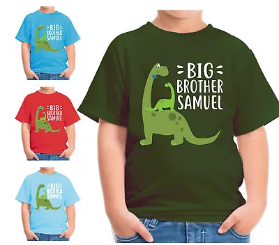 £8.99 • Buy Personalised Dinosaur Big Brother Kids T Shirt Childrens Tshirt Top