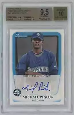 2011 Bowman Prospects Michael Pineda Auto BGS 9.5 Mariners #BPA-MP C97 • $5.50