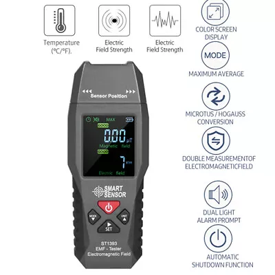 Mini Digital LCD Electromagnetic Field Radiation Tester EMF Meter Temp Test B0K2 • $24.99