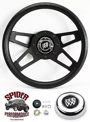 1969-1989 BUICK Steering Wheel 13 1/2  BLACK 4 SPOKE • $169.95