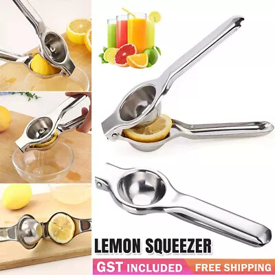 Kitchen Stainless Steel Lemon Orange Lime Squeezer Juicer Manual Hand Press Tool • $11.89