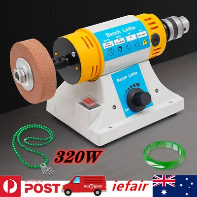 320w Jewelry Polishing Machine Gem Rock Bench Buffer Polisher Lathe 800-1000rpm • $103