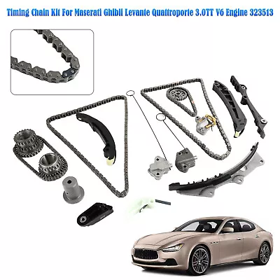 Timing Chain Kit Fit Maserati Ghibli Levante Quattroporte 3.0TT V6 Engine 323513 • $197.23