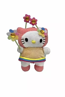 Sanrio Hello Kitty Cute Plush Flower Fairy Doll Key Chain Pendant Kawaii Fluffy  • $9.95