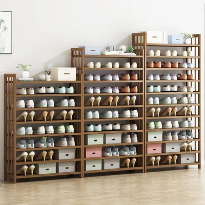 $85 • Buy Multi-Tier Tower Bamboo Wooden Shoe Rack Corner Shelf Stand Storage Organizer